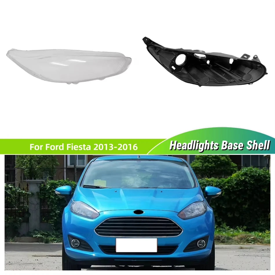 For Ford Fiesta 2013 2014 2015 2016 Car Gadgets Base Head Lamp Shell Headlamp House Headlight Rubber Cover