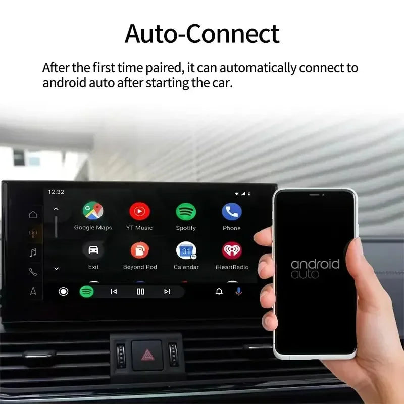 Carplay Wireless Adapter Android Auto 2 in 1 Smart Dongle 5G WIFI For iphone Android Phone For Volvo Benz Mg Kia Chery VW