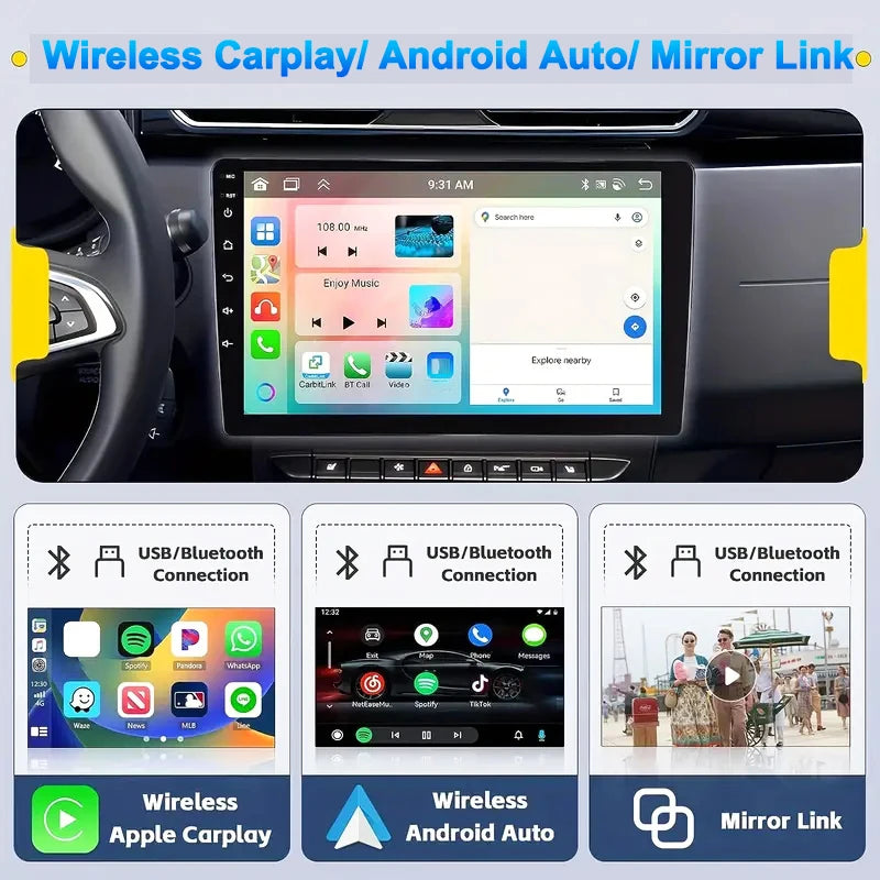 7/9/10 inch Universal Android 13 Car Radio 32G/64G Autoradio android 2 Din car radio GPS BT Central Multimedia Smart car systems