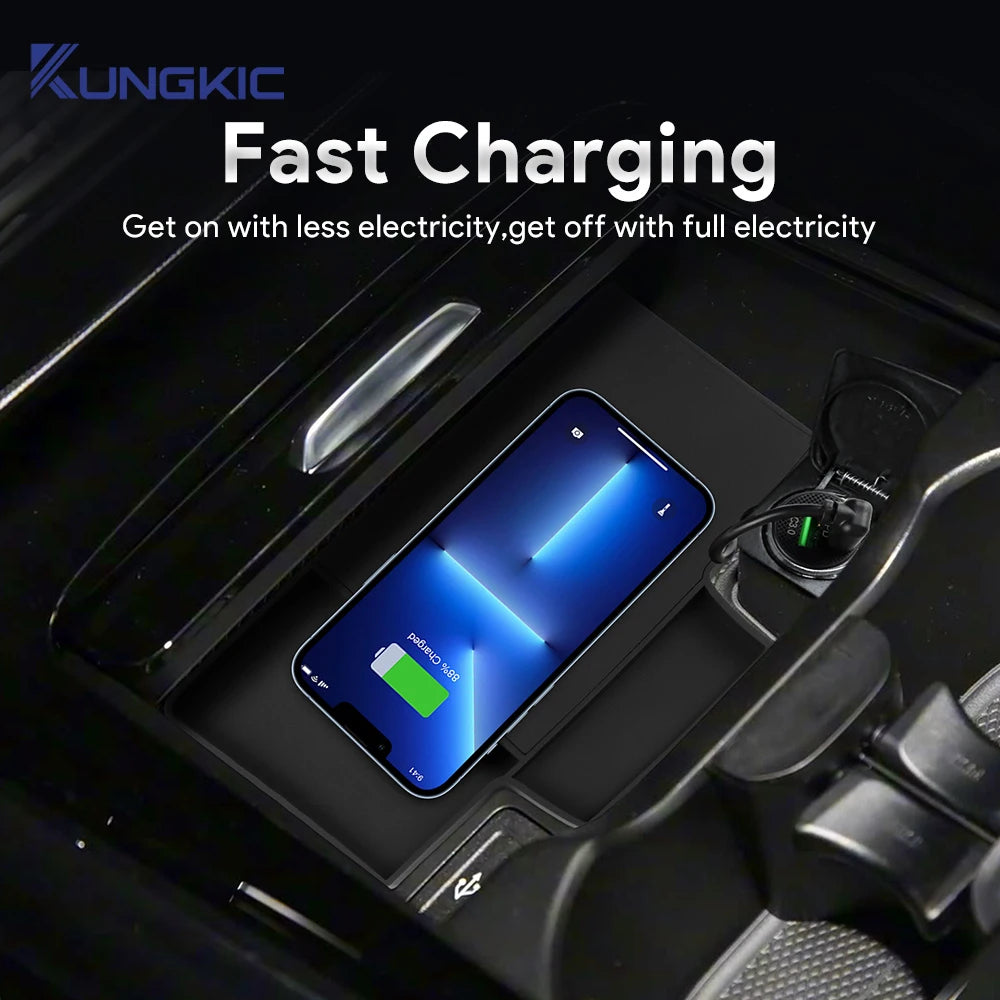For Mercedes-Benz CLA GLA GLB EQA EQB 2020 2021 2022 2023 2024 2025 Car Wireless Charging Holder Mobile Phone Charger Board
