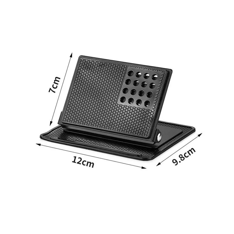 Car Phone Holder Anti-Slip Pad Ornament Silicone 360 Rotating Auto Dashboard Adjustable Angle GPS Navigation Mat Car Accessories