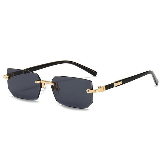 Retro Rimless Sunglasses | UV400 Frameless Shades for Men & Women