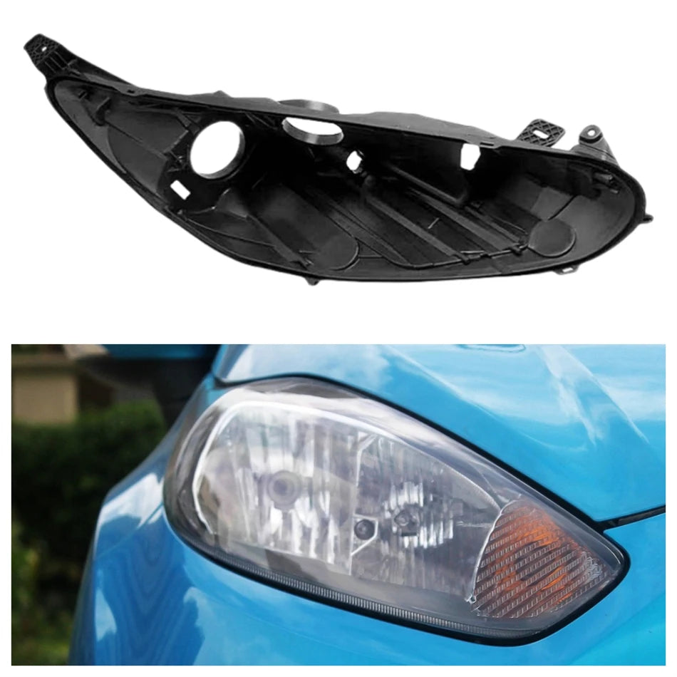 For Ford Fiesta 2013 2014 2015 2016 Car Gadgets Base Head Lamp Shell Headlamp House Headlight Rubber Cover