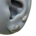 Crystal Angel Wing Stud Earrings | Women's Fashion Jewelry