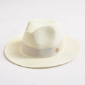 Panama Straw Sun Hat | Elegant Beach & Travel Jazz Hat