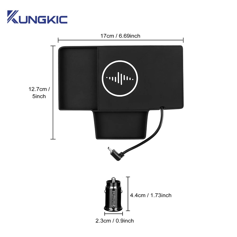 For Mercedes-Benz CLA GLA GLB EQA EQB 2020 2021 2022 2023 2024 2025 Car Wireless Charging Holder Mobile Phone Charger Board
